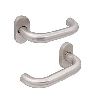 Ручки на розеті CISA PL Oval овальна розета 07070.80 нержавіюча сталь Ручки на розеті CISA PL Oval овальна розета 07070.80 нержавіюча сталь