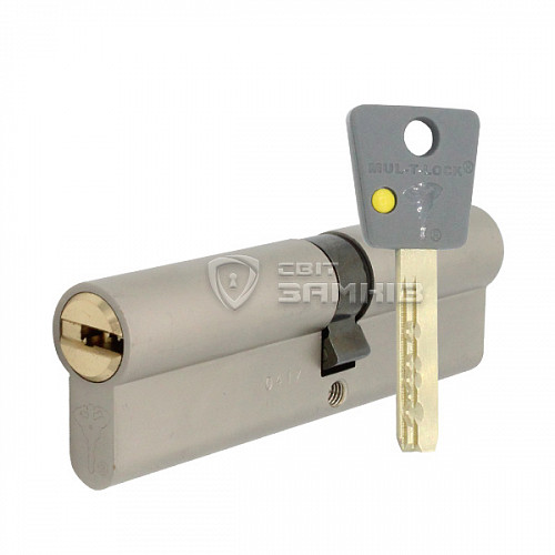 Циліндр MUL-T-LOCK 7x7 90 (40*50) нікель сатин - Фото №1