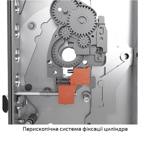 Механизм замка CR 7051 G-01 DIST (BS64*85мм) перископическая фиксация - Фото №4