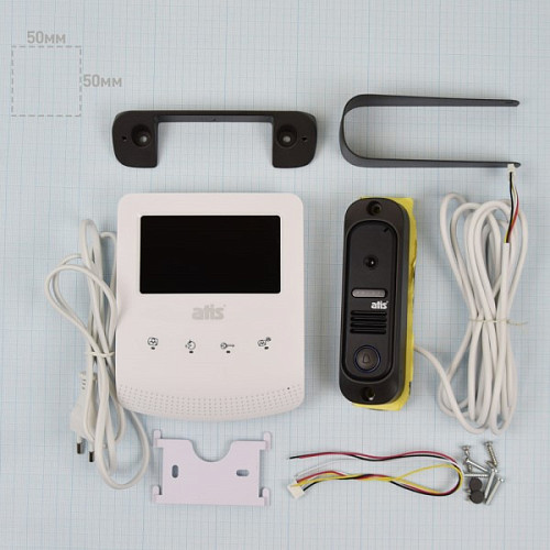 Комплект видеодомофона ATIS AD-430W Kit box white - Фото №10