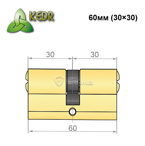 Циліндр KEDR Cink 60 (30*30) PB - Фото №5