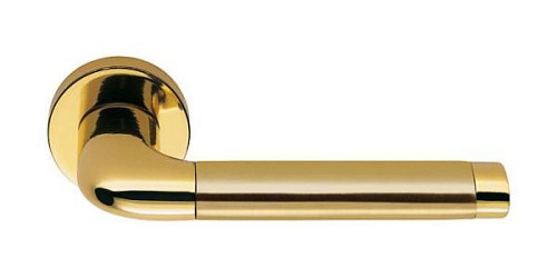 Ручки на розетте COLOMBO Taipan LC11 (CD49BZGG-CD43G) полированная латунь/матовое золото - Фото №2