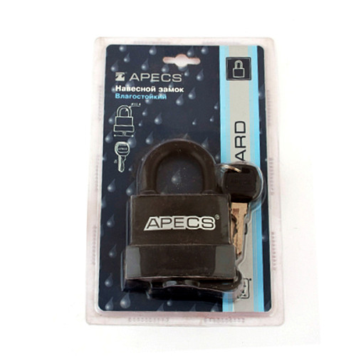 Навесной замок APECS PDR-50-70 (3 ключа) - Фото №4